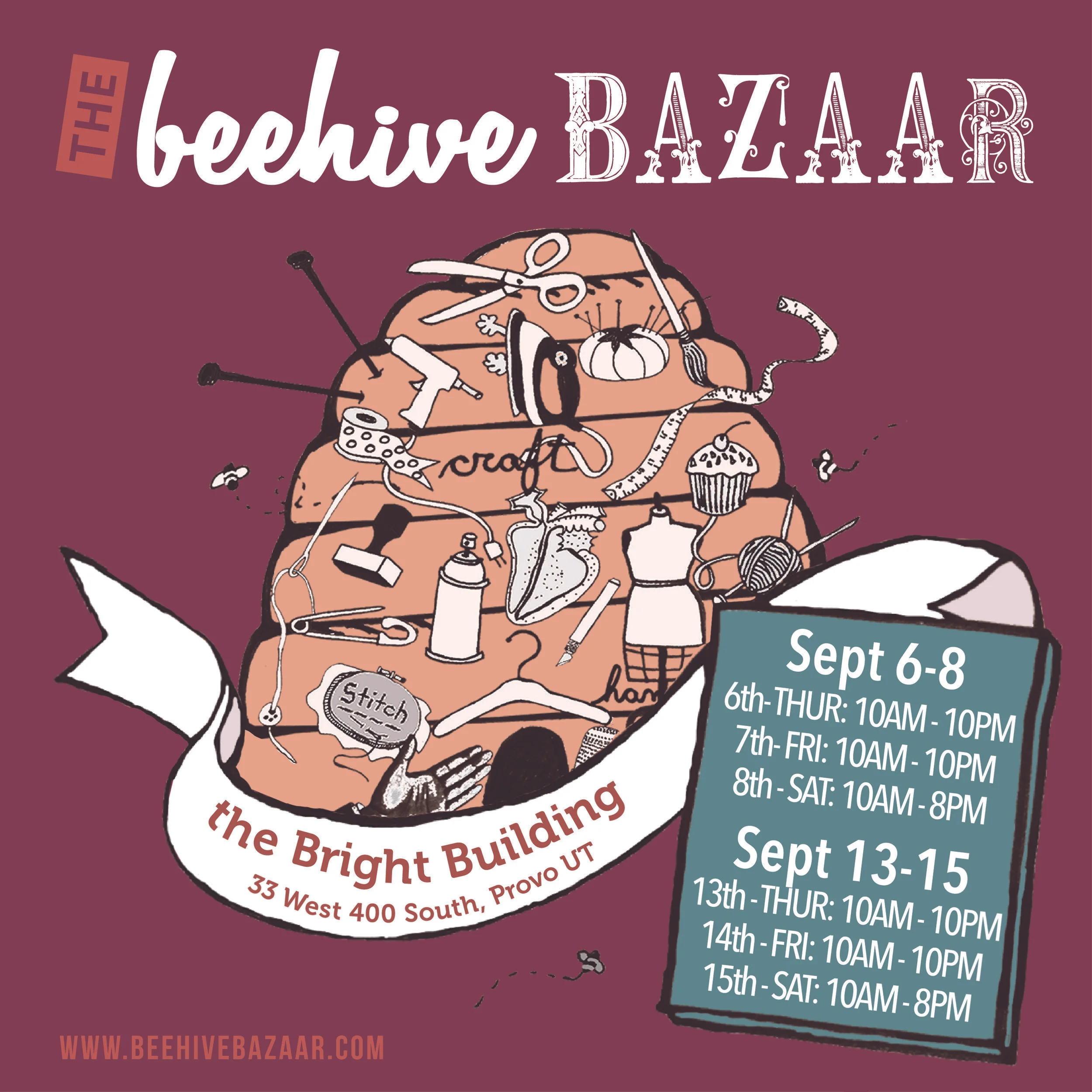Apply to become a vendor in the Fall 2018 Beehive Bazaar!