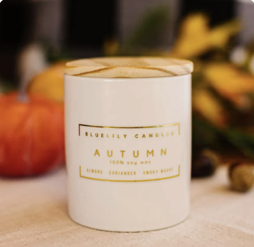 Blue Lily Candles