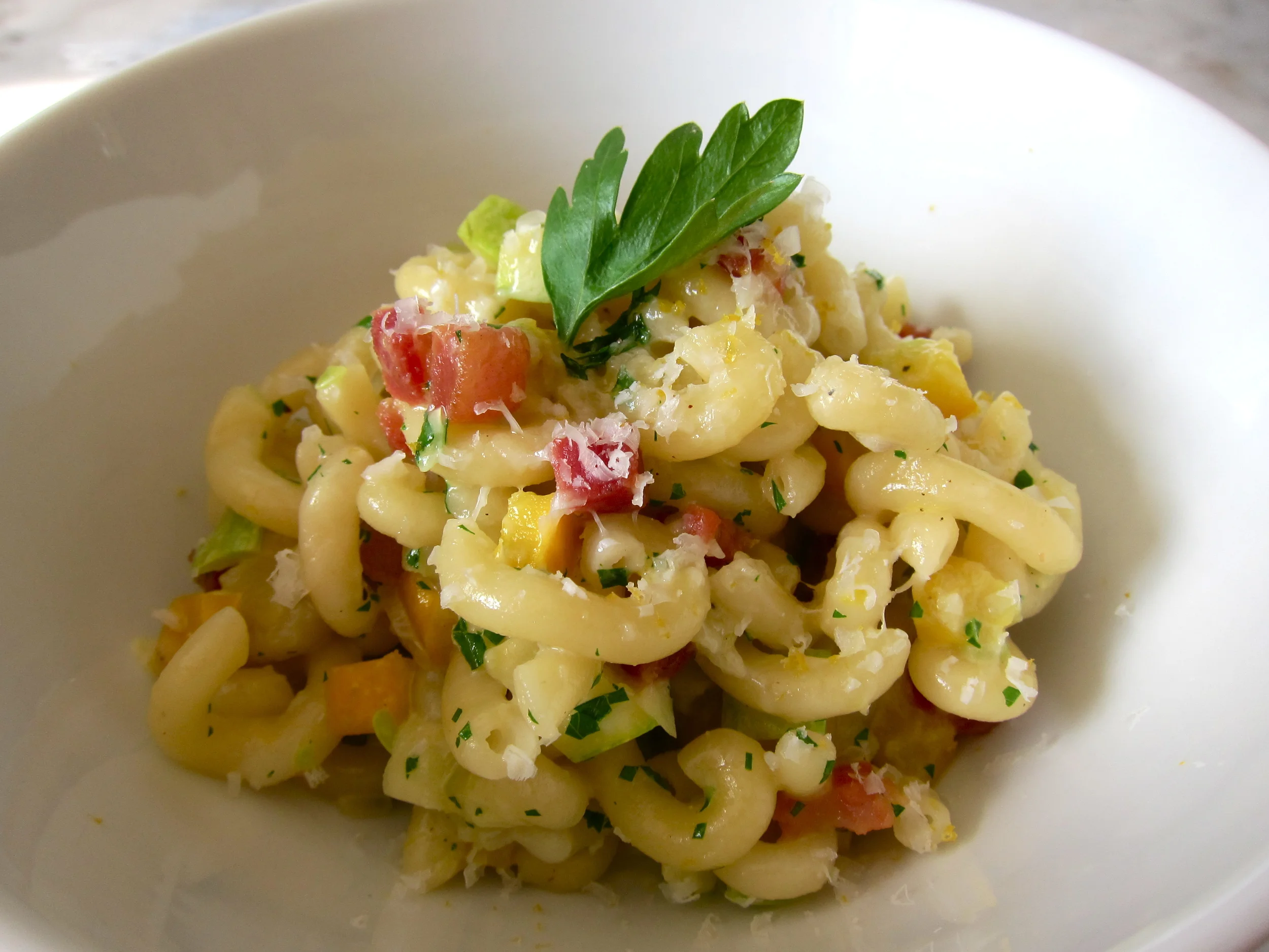 Gramignone with Summer Squash