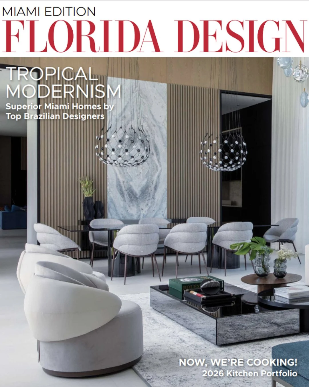 Featured on the cover of Florida Design Miami, this residence was designed to balance sophistication, comfort, and contemporary living through clean architectural lines, layered textures, and carefully curated details.

Every space was created to fee
