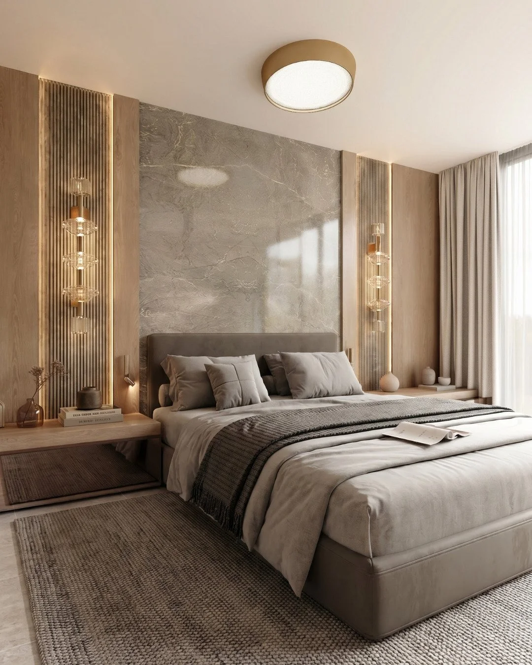One of our favorite things about this space is how calm it feels without looking flat or cold.

The mix of textures, warm wood tones, soft lighting, and natural materials came together in such a beautiful way here. This is the kind of warmth we alway