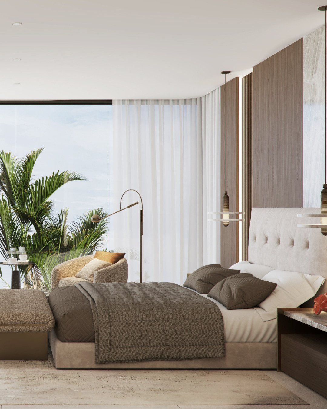 Designing bedrooms is always interesting because it's one of the most personal spaces in a home.

So we spent a lot of time thinking about how this room should feel, not just how it should look.

We love how it came together with warm textures, soft 