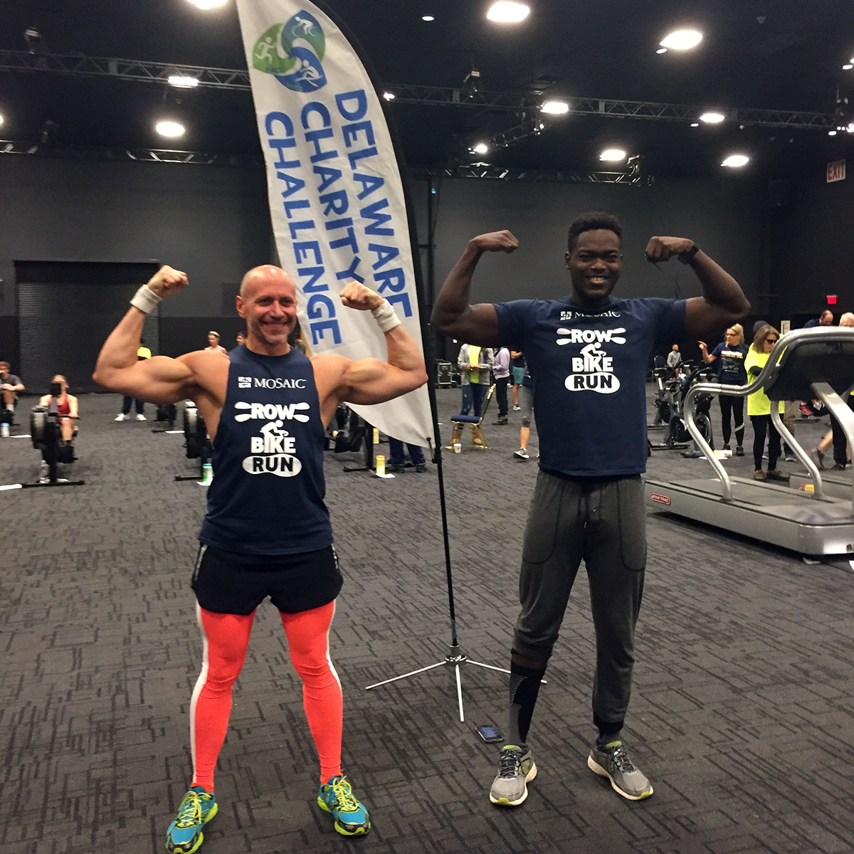 Team Mosaic in Delaware finished 3rd in the Race to Raise fundraising contest and members of the team won the Run, Row, Bike Co-Ed M, M, F division in the indoor triathlon.