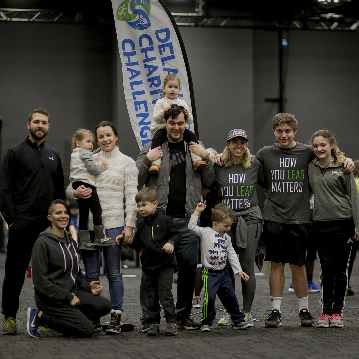 The Mill, a shared community-driven co-working space in Wilmington raised money and awareness for Strive: How You Lead Matters in this winter's indoor triathlon. Photo by Rebecca Ashton Parsons Photography .