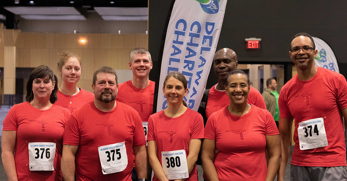 Members of Kirkwood Fitness competed in the 2019 Delaware Charity Challenge winter indoor triathlon and raised money for atTAcK addiction Foundation. Team members also won the Run, Row, Bike Co-Ed M, M, W division in the indoor triathlon. Photo credit Four Youth Productions .