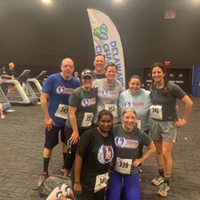 The Legion Transformation team competed in the 2019 Delaware Charity Challenge Winter Games. They were led by Captain Tai Corrado, who finished 3rd in the Run, Row, Bike Individual Women’s Division.