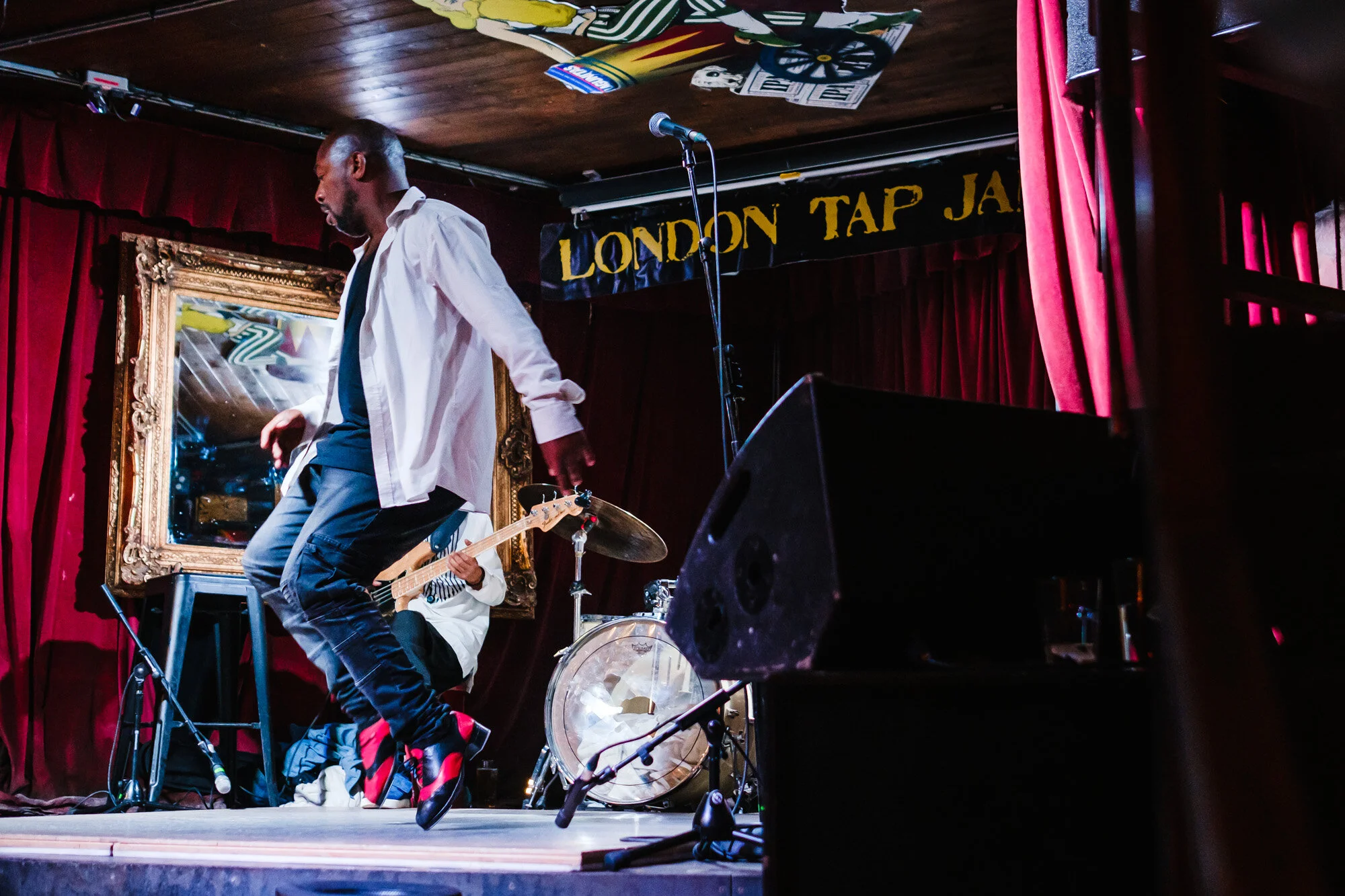 Lee Payne at London Tap Jam. Photo by www.anjapoehlmann.com