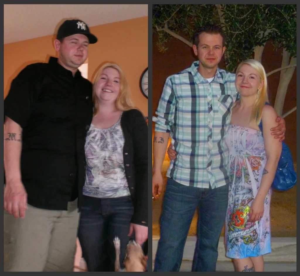 Together we lost over 95lbs!
