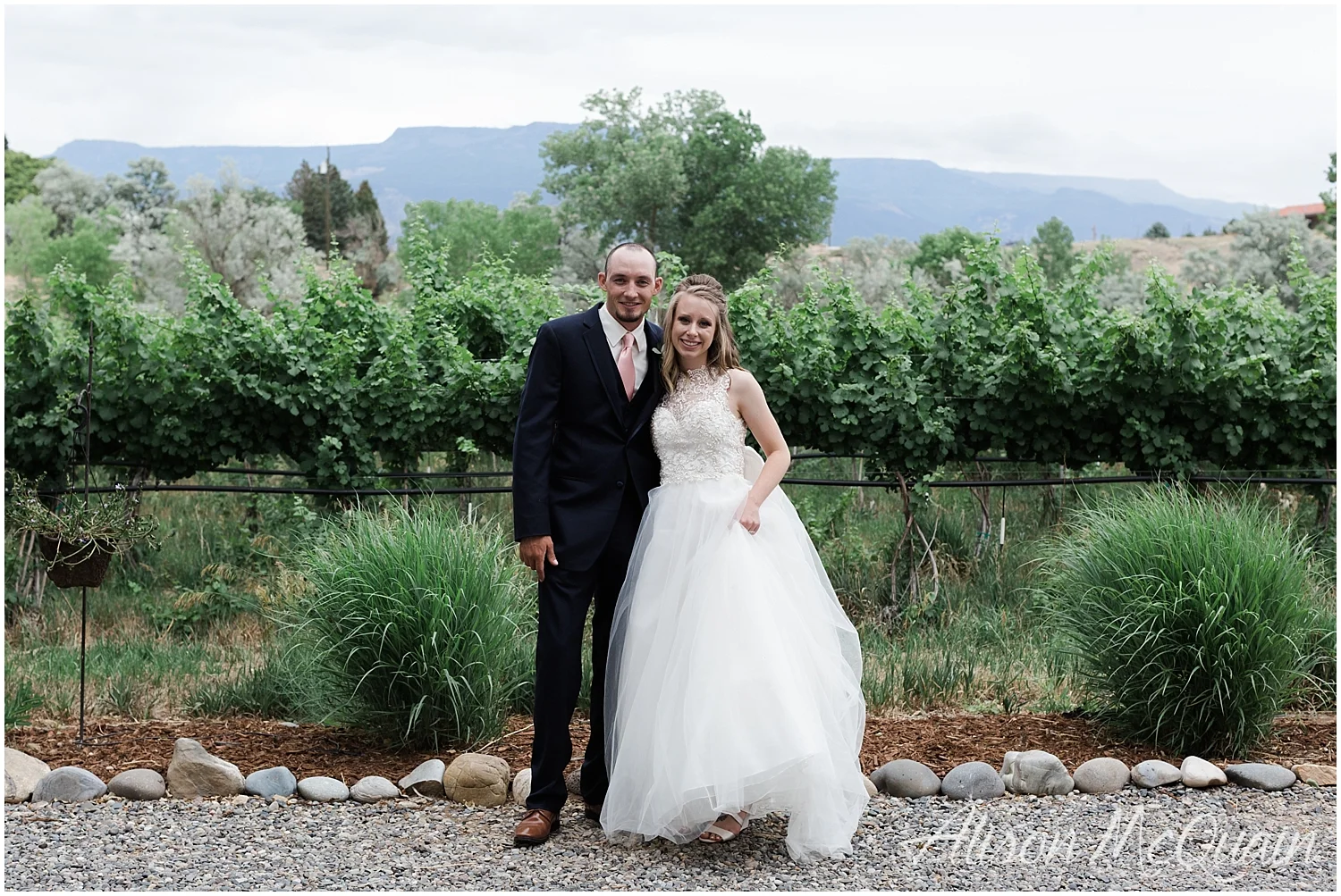 Not a better place for these two wine-lovers to get hitched! 