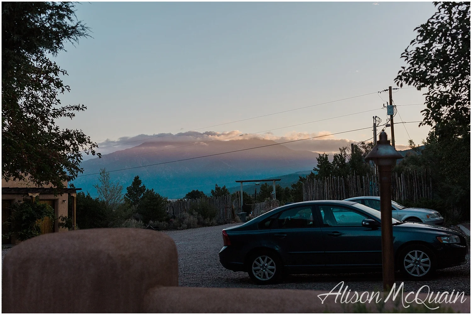 The view from our perfect AirBnB