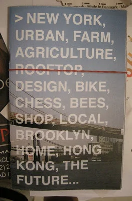 Michael had spent a couple of months in Brooklyn two years ago, working on Brooklyn Grange's rooftop farm. His zine was fantastically heartfelt.
