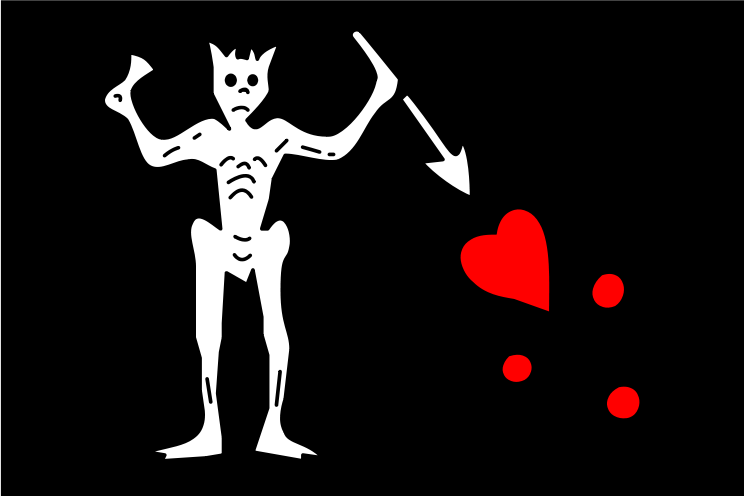  the pirate Blackbeard's flag