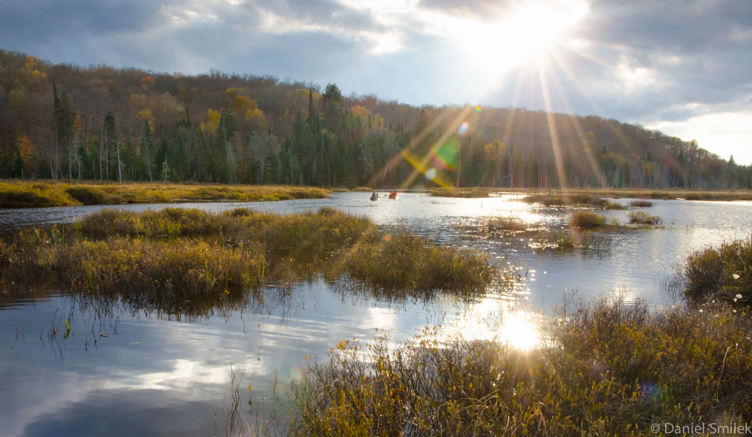A fall evening on the river.