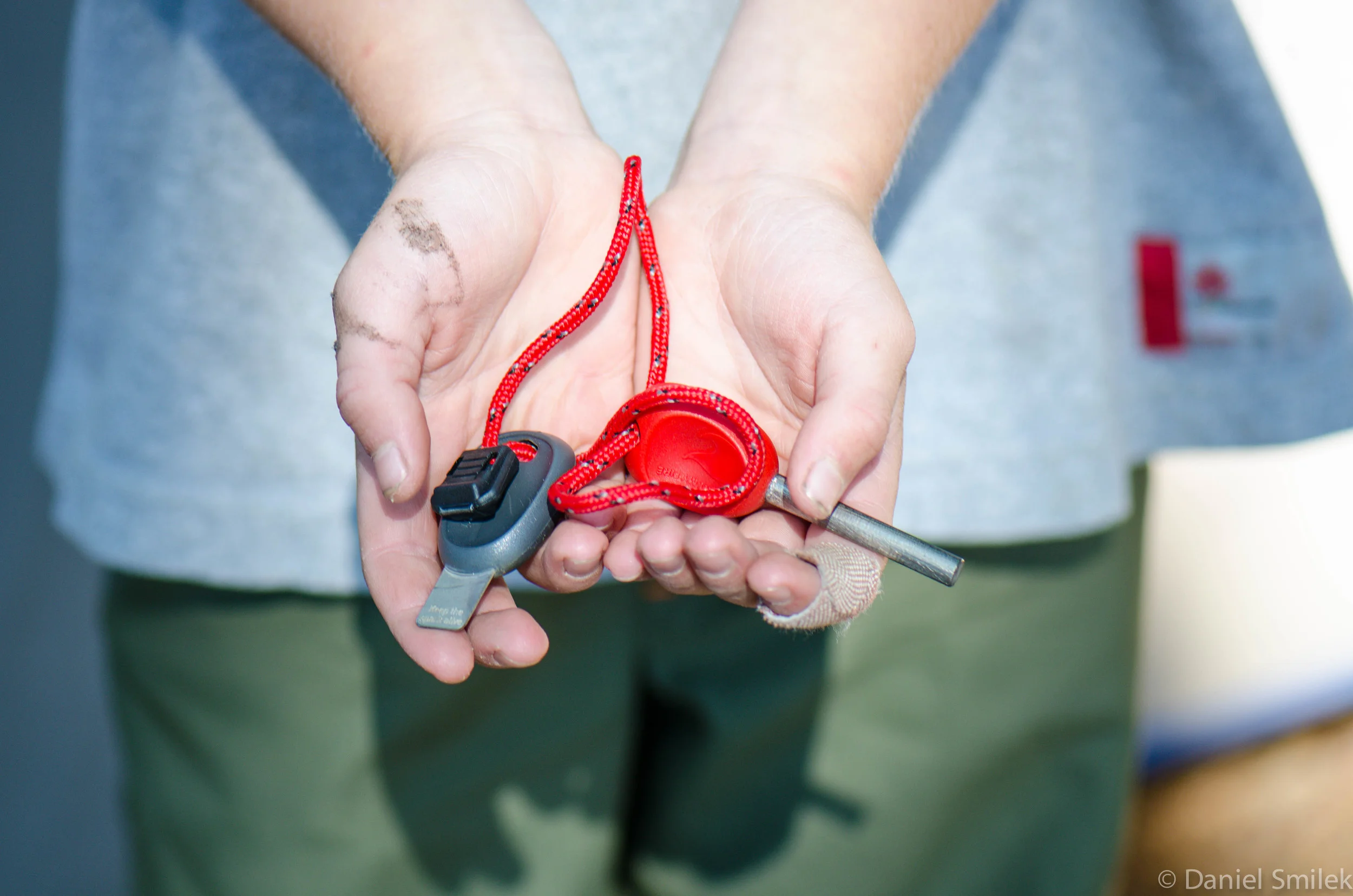 The sparker Josh uses for starting fires.