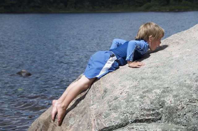 This is not the type of water access you want when you're out with a toddler.