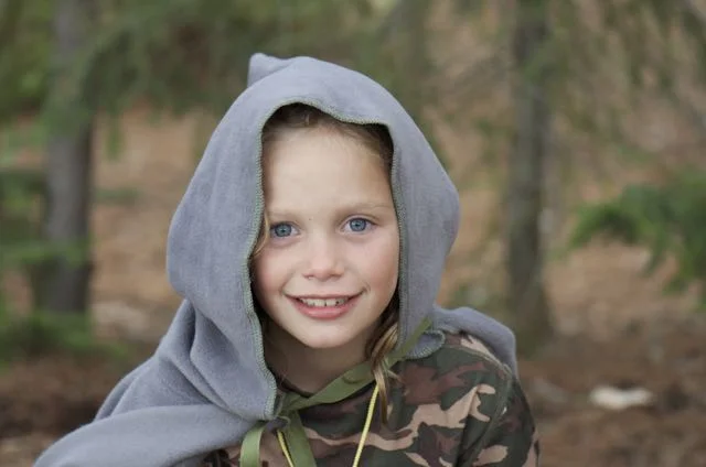 Eva with her Lord of the Rings inspired "Camping Cloak"