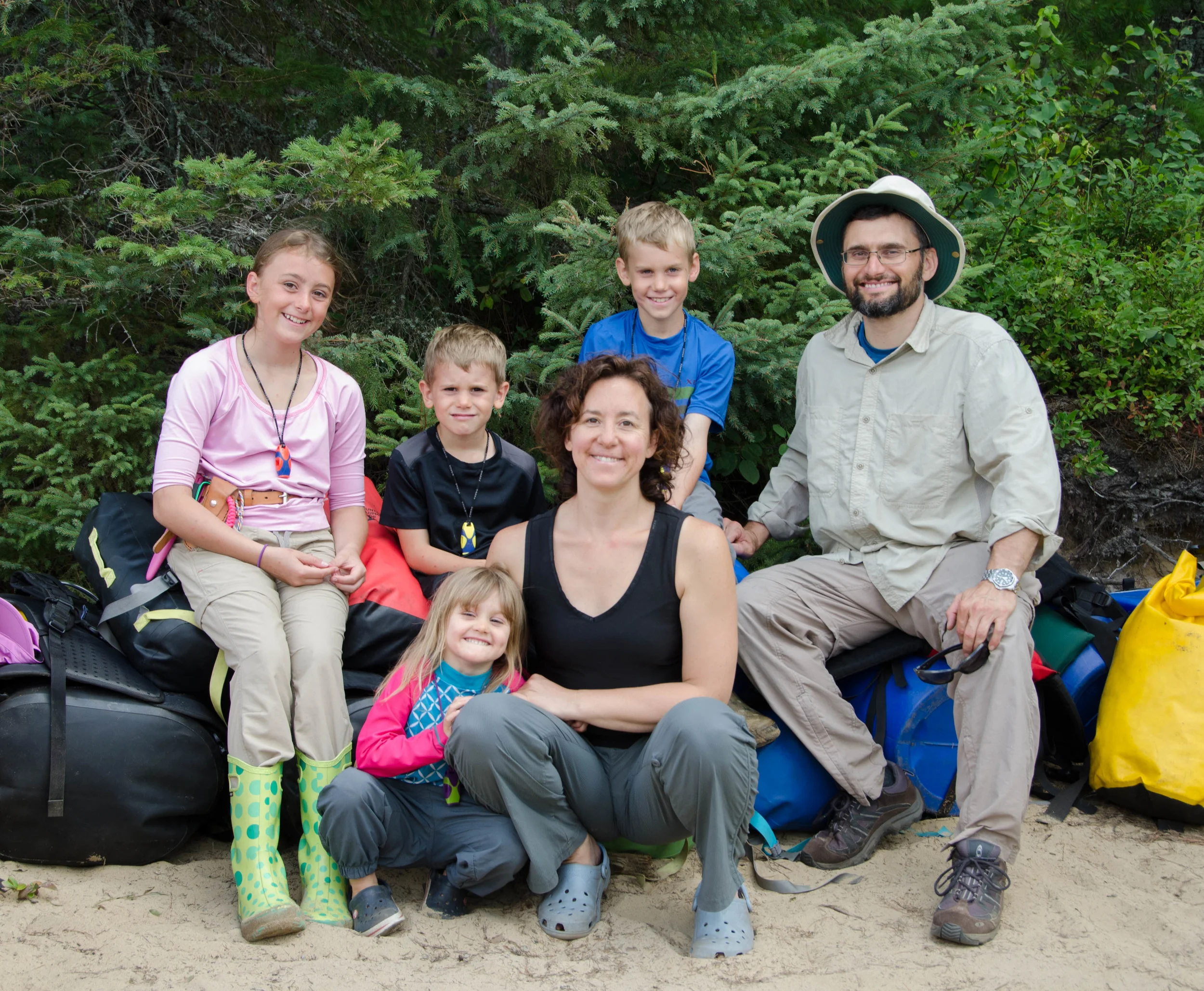Uncle Dave and Auntie Lisa with their four children: Chloe, Caleb, Noah & Lydia