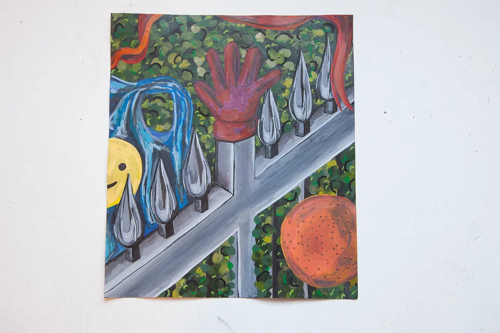 RED GLOVE_2016_ACRYLIC ON PAPER_NILAY LAWSON.jpg