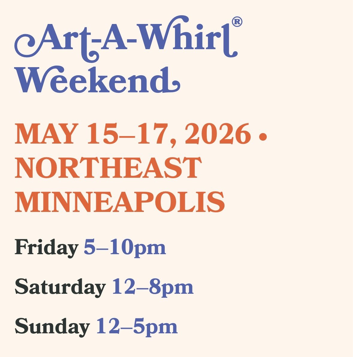 Art-A-Whirl is here! 

Please note that Q.arma is on Quincy Street which will have a hard closure (no cars allowed). Closure takes place leading up to and during the hours of Art-A-Whirl. There&rsquo;s no street parking on Quincy. You can bike, take 
