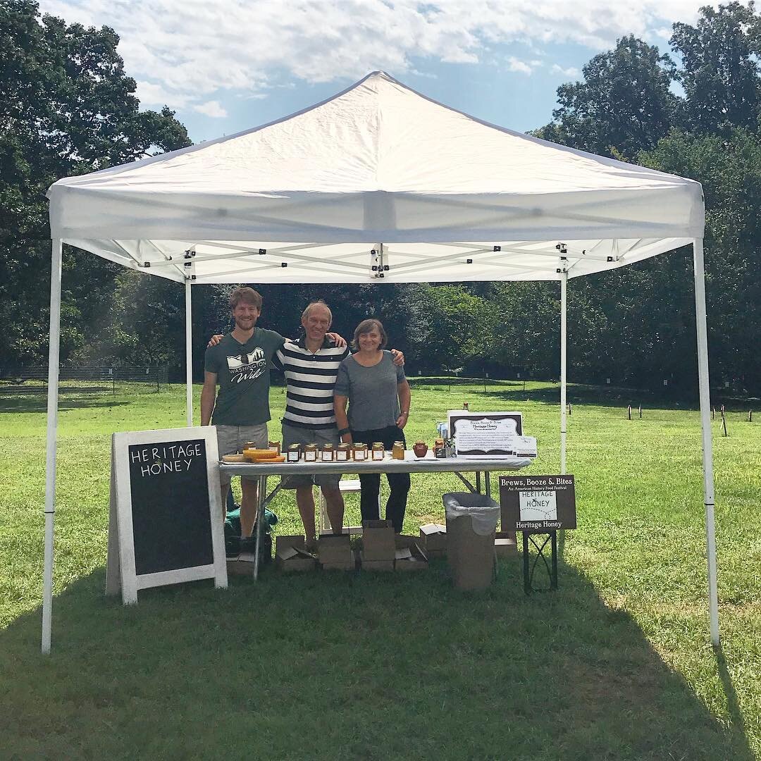 Excited to be a part of Brews, Booze &amp; Bites @tudor_place today! Come sample our honeys along with many other foods at the American History Food Festival. We also have honey for sale today!
.
#honey #tudorhouse #brewsboozeandbites #historyfoodfes