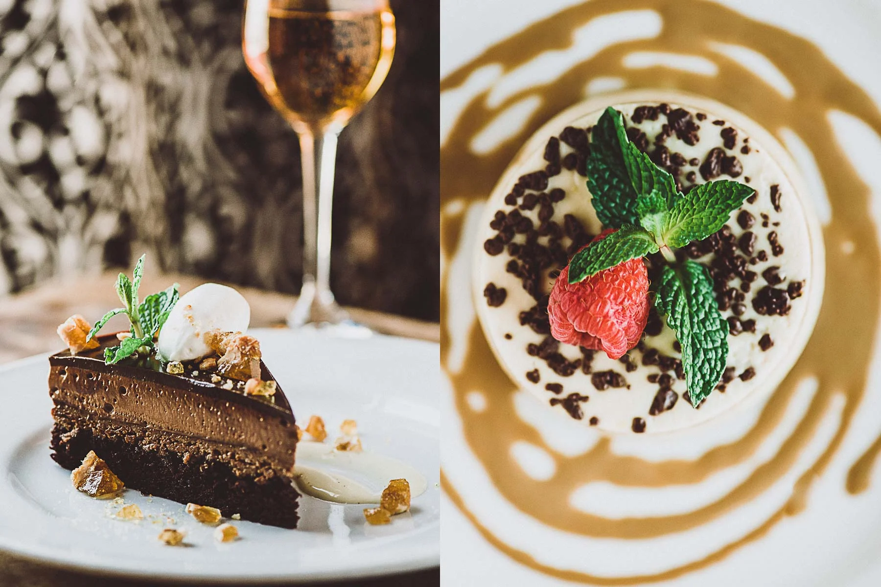 Dessert photography at Bistro AIX restaurant in Jacksonville, Florida.