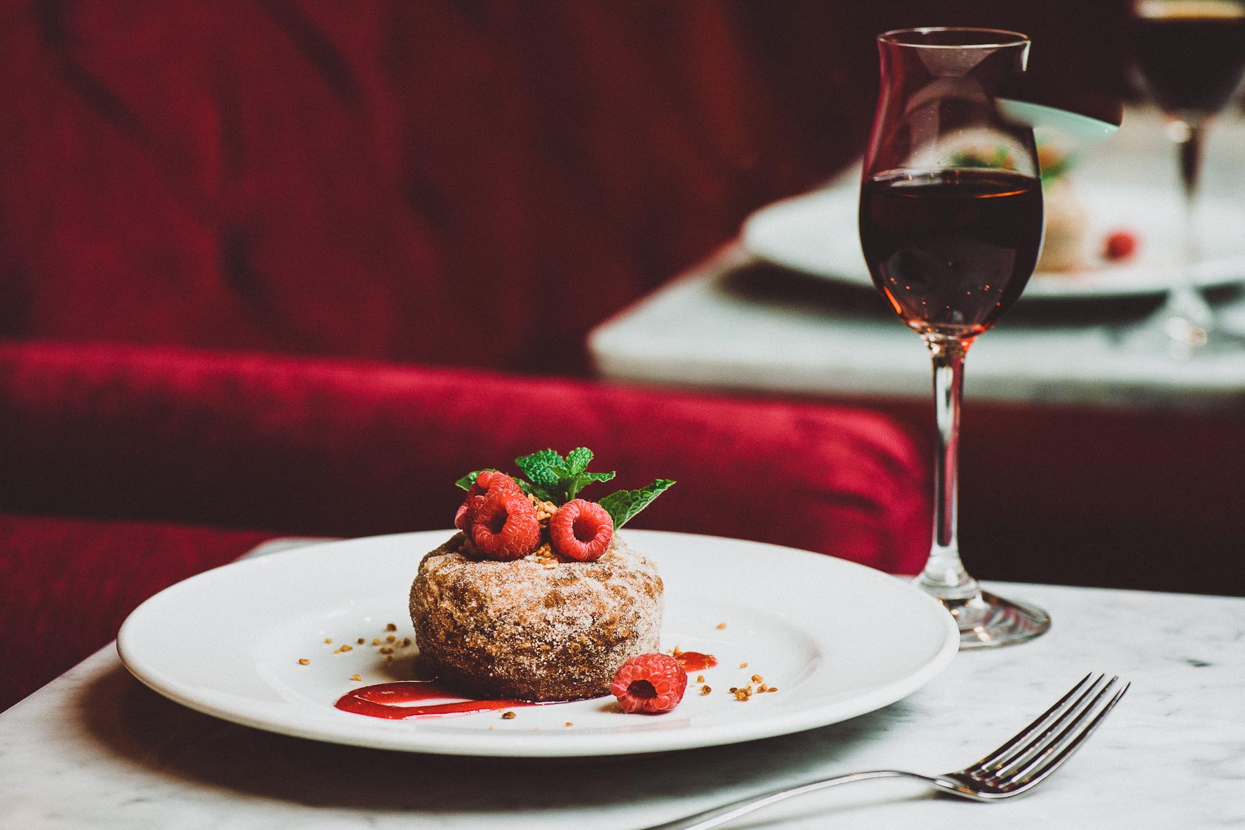 Dessert photography at Bistro AIX restaurant in Jacksonville, Florida.