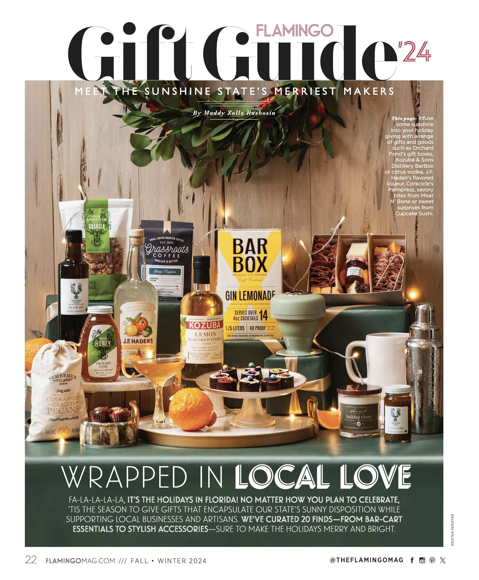 Culinary Gift Guide for Flamingo Magazine's Holiday 2024 Issue