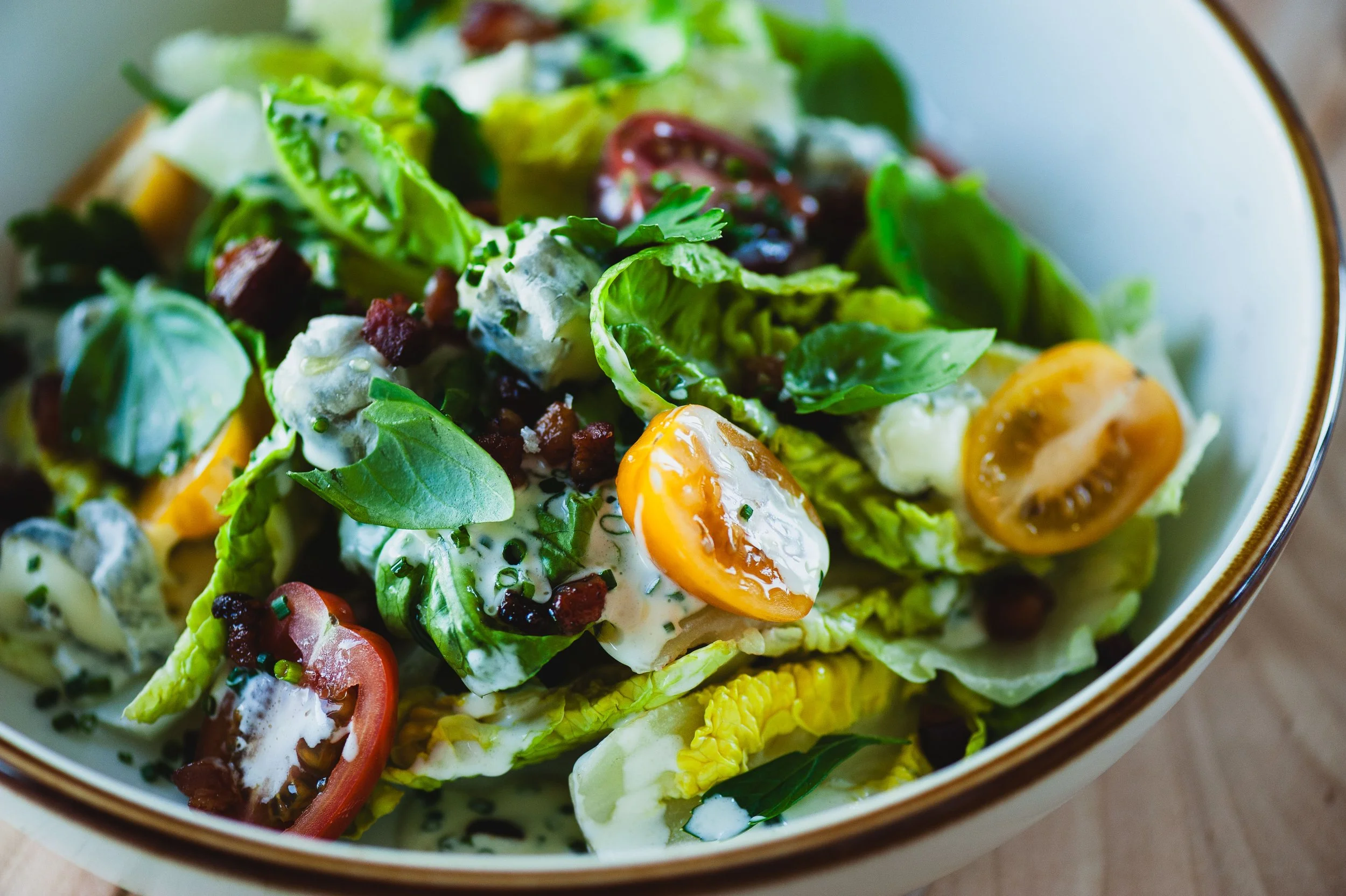 Salad Photography for Crawford's Genuine in Raleigh North Carolina