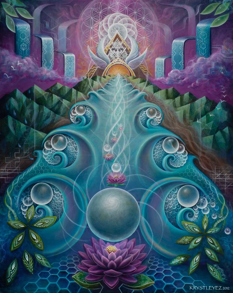 "Flowing As One" acrylic on canvas 2013