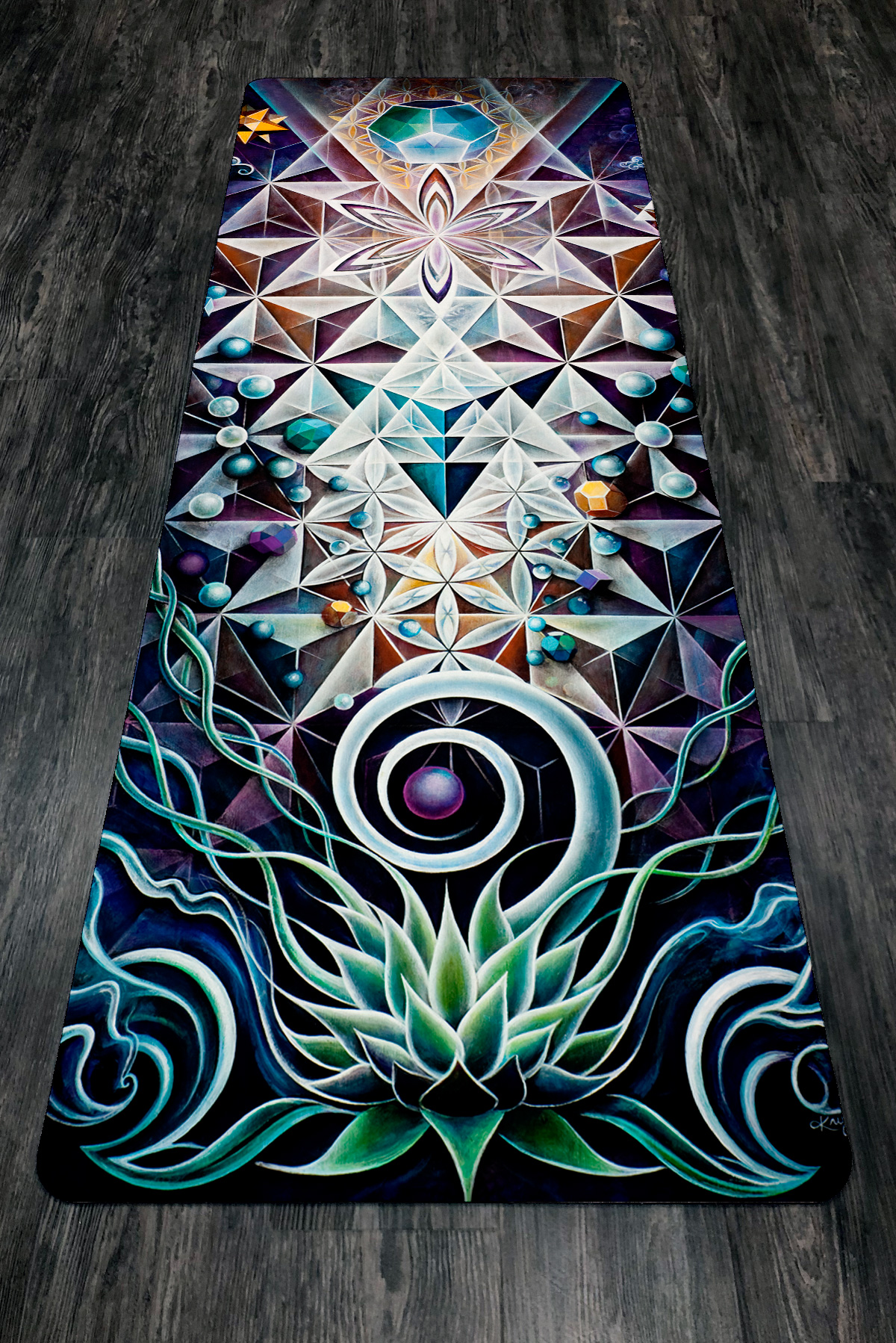 sacred geometry yoga mat