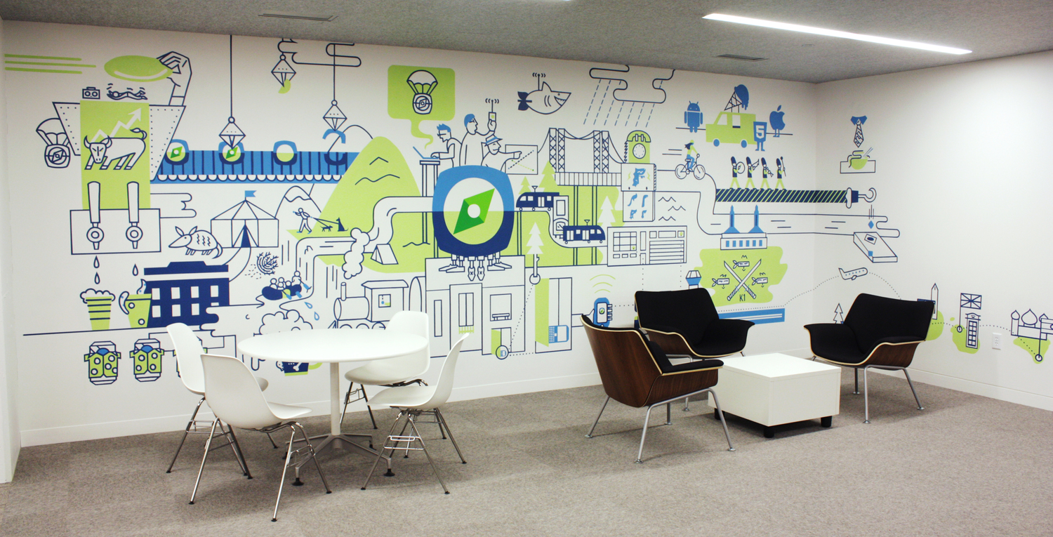 Mural by Kate Giambrone and Juliana Johnson (Bologna Sandwich)