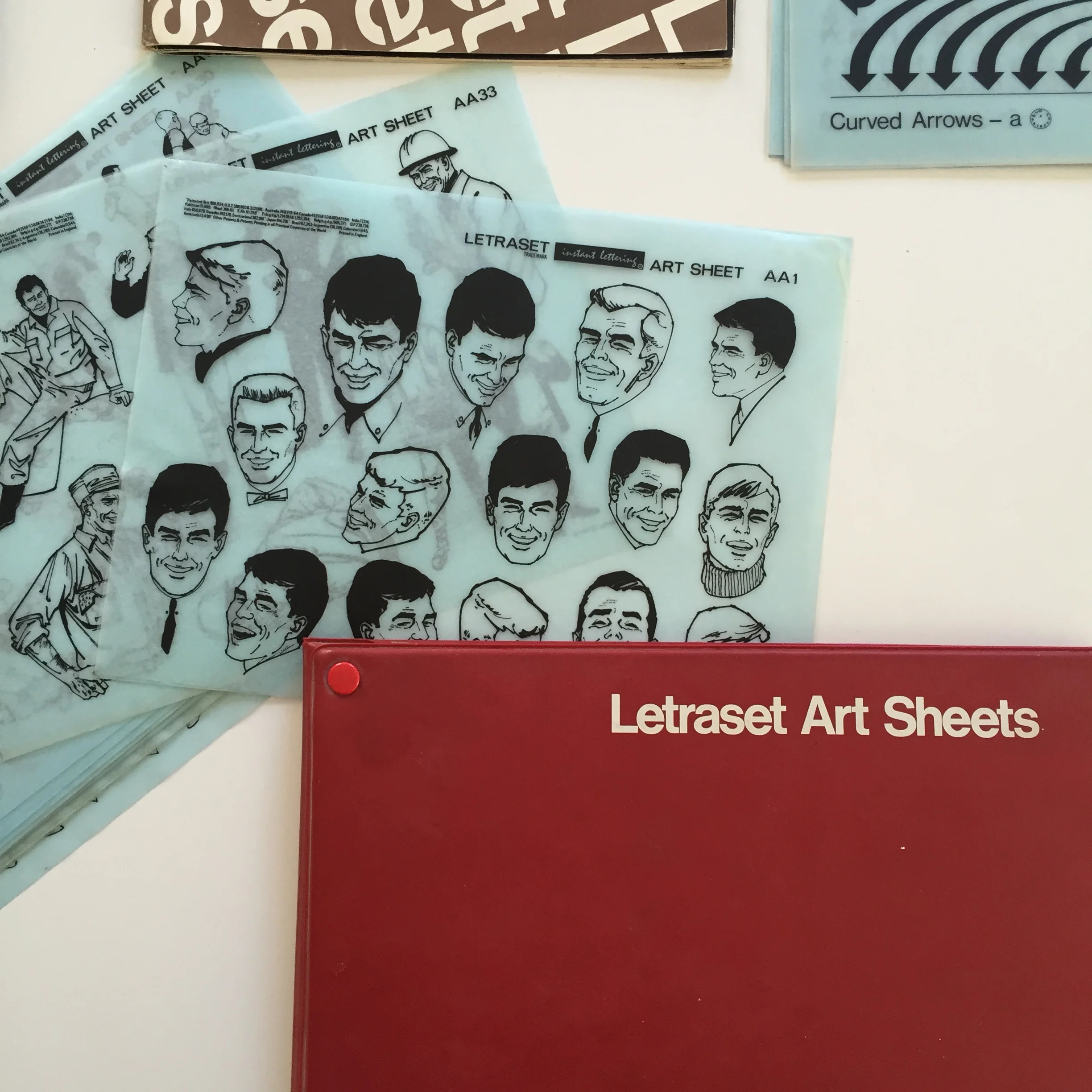 Letraset Art Sheets courtesy of Dan Rhatigan's personal collection.