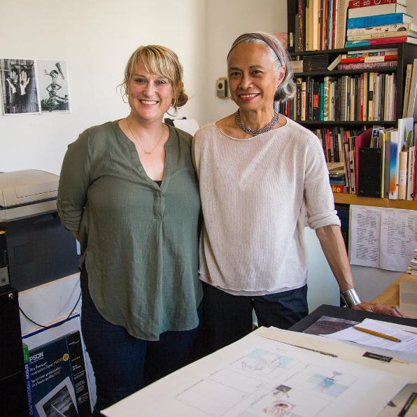 Director Briar Levit, with designer and educator, Lucille Tenazas.