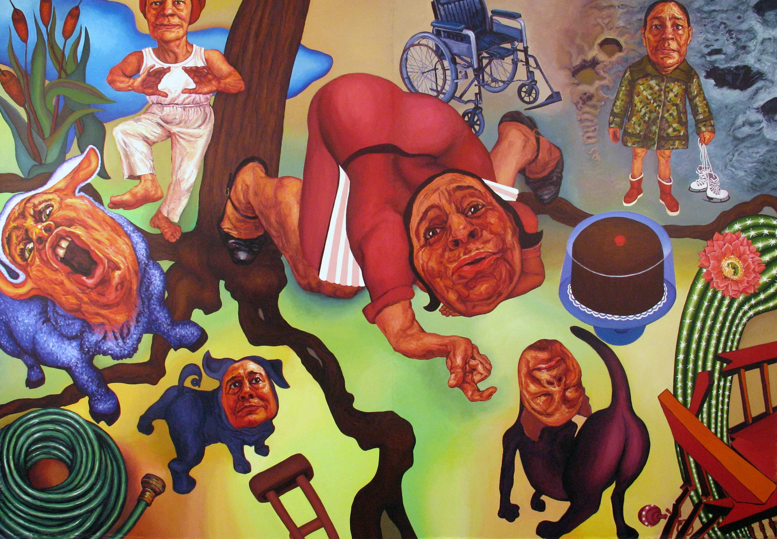 “Tree of Life” 2010 Acrylic, Unstretched 73 x 106