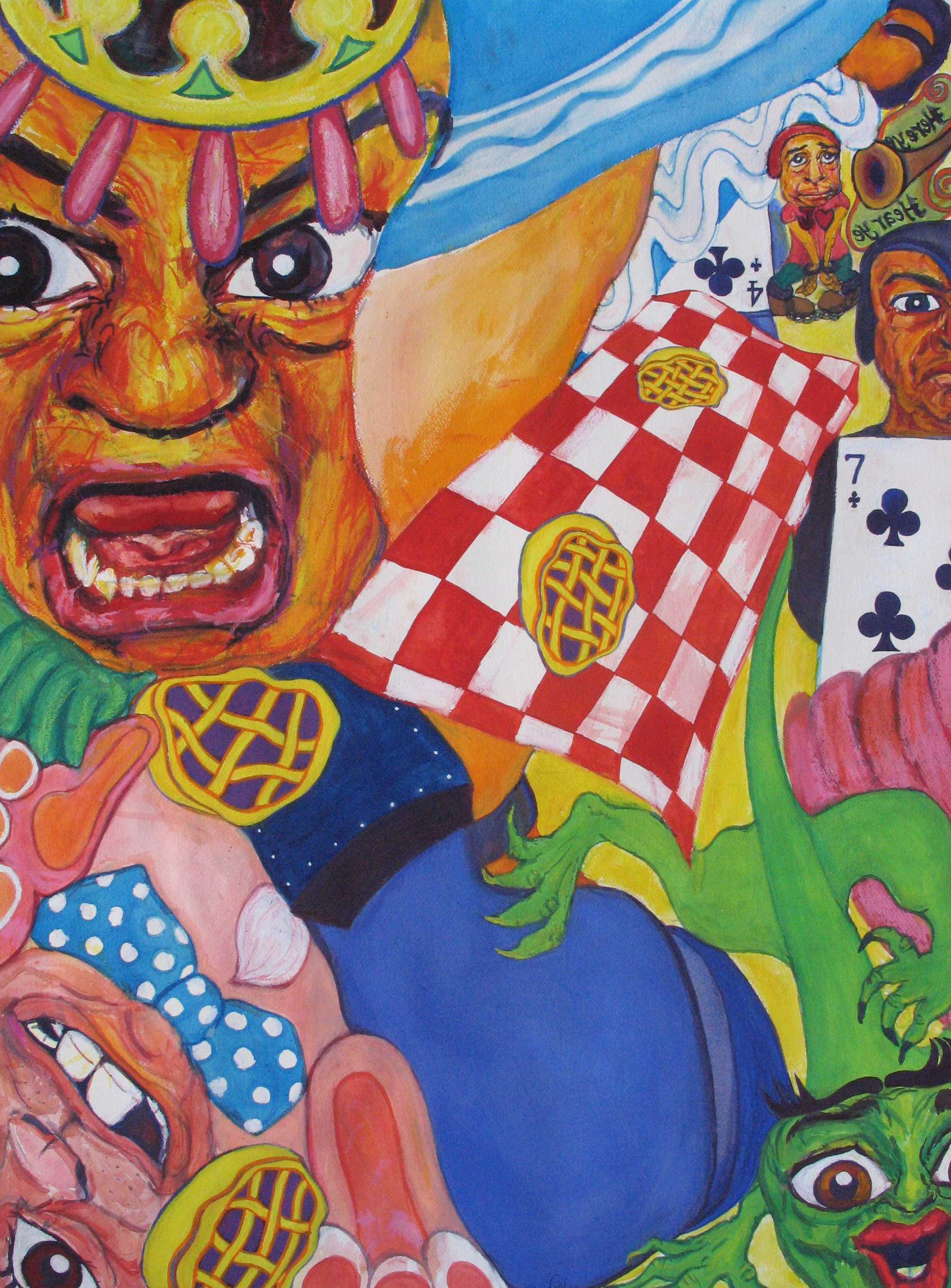 “Who Stole the Tarts?” 2000 Watercolor 29x21