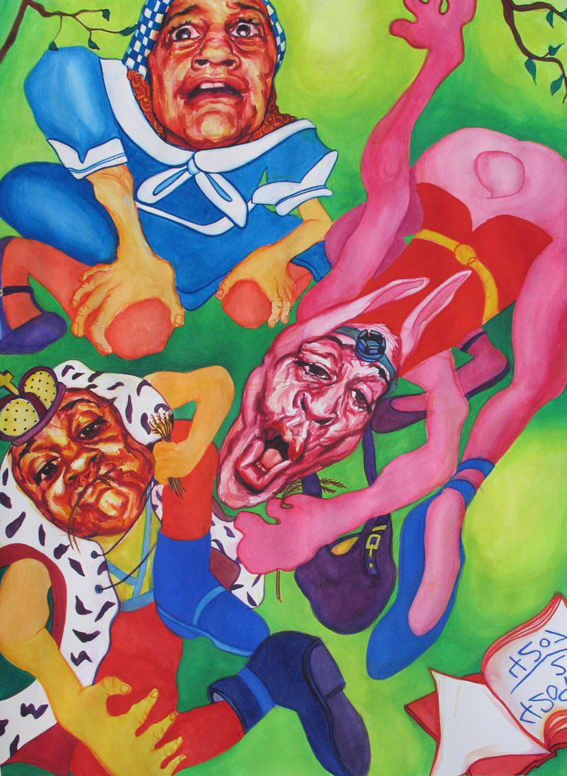 “Hay and Ham Sandwiches” 2003 Watercolor 29 x 21