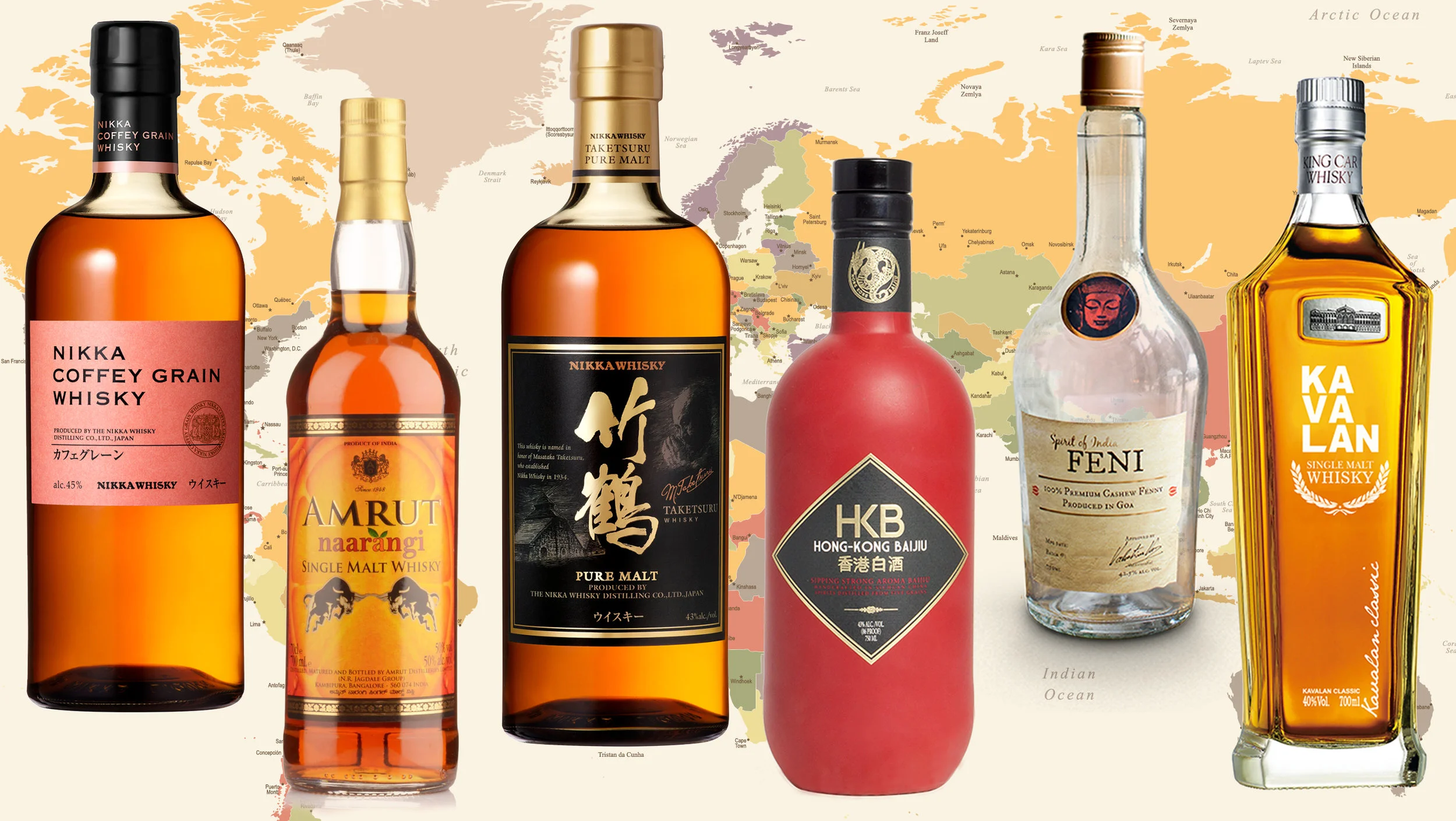 5 Spirits Made in Asia