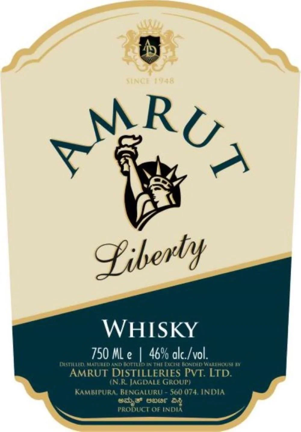 Amrut LIBERTY Indian Single Malt Whisky