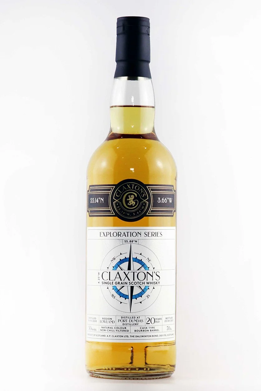 Claxton's PORT DUNDAS 20YO Single Grain Scotch Whisky