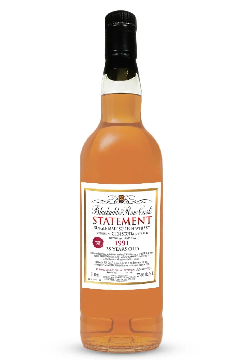 Blackadder GLEN SCOTIA STATEMENT EDITION #33 1991 28YO