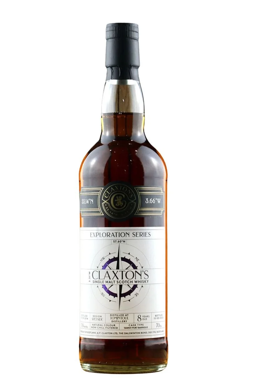 Claxton's TOMINTOUL 8YO Single Malt Scotch Whisky