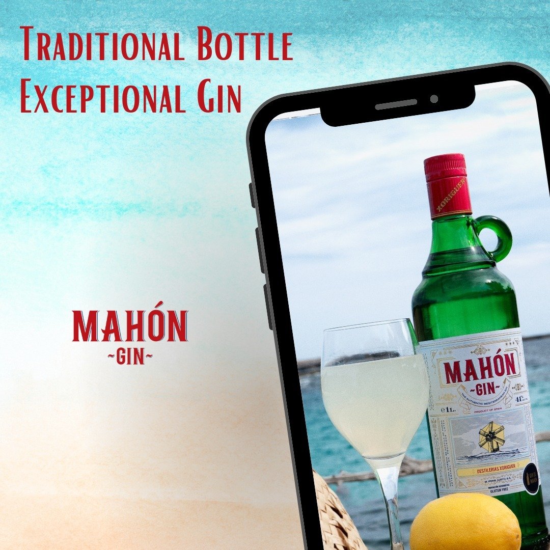 One of the most distinctive features of MAHON is its distinctive green bottle. 

The bottle is made to resemble the earthenware bottles that traditionally held gin or rum 300 years ago in the 18th century. 

MAHON gin is based on the gin recipe from 