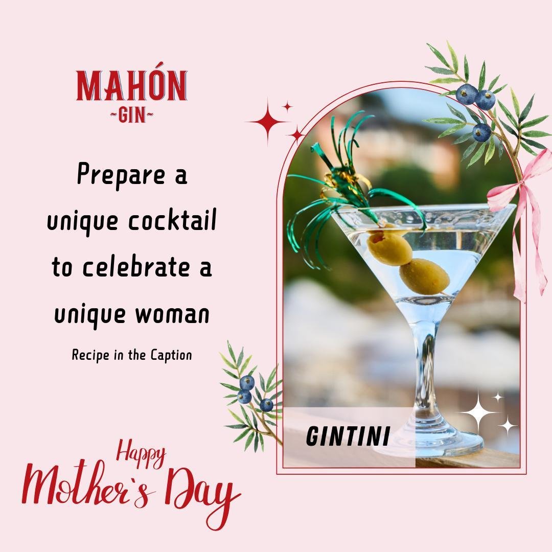 If you're looking for the perfect Gin gift for Mother's Day, MAHON's got you covered.

Prepare a simple but delicious cocktail following this easy recipe:

🍸 2 oz. Mah&oacute;n Gin
🍸 1/3 oz La Madre Dry Vermouth 

Prepare the shaker. Fill a glass m