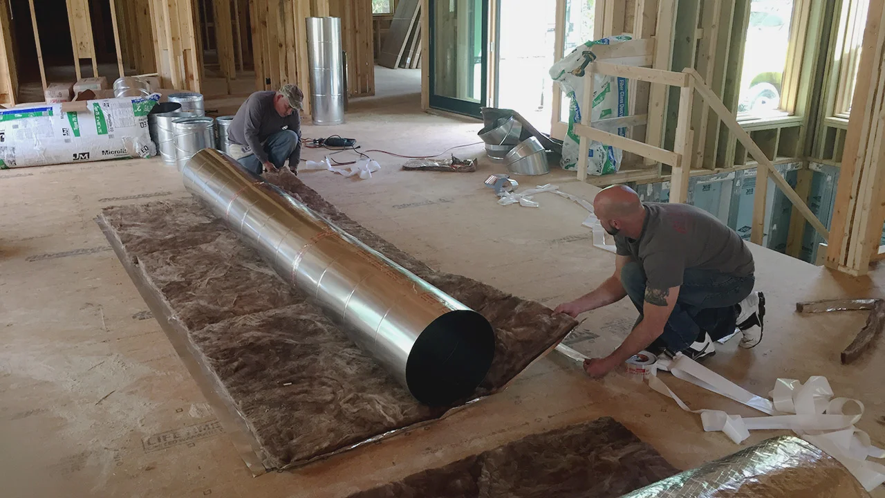 HVAC duct installation