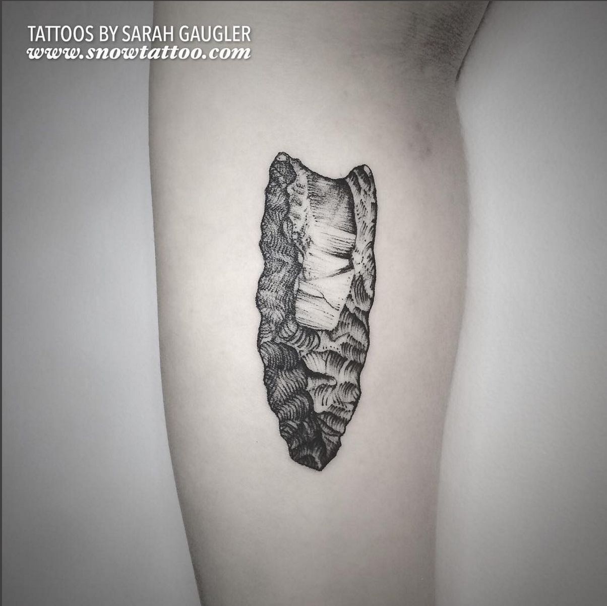Cusotm+Clovis_Point+Tattoo+Line+Art+Original+Flash+Tattoo+by+Sarah+Gaugler+at+Snow+Tattoo+New+York+NYC.jpg
