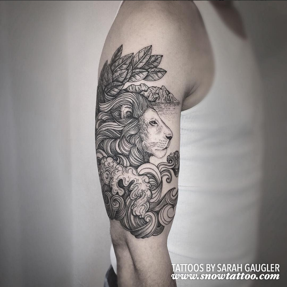 Sarah Gaugler Snow Tattoo Custom Lion Leo Sleeve New York Best Tattoos Best Tattoo Artist NYC.png