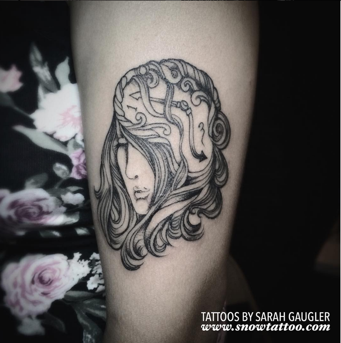 Sarah Gaugler Snow Tattoo Custom Signature Lady Clock Time Fine Line Intricate Line Finelinetattoo New York Best Tattoos Best Tattoo Artist NYC.png