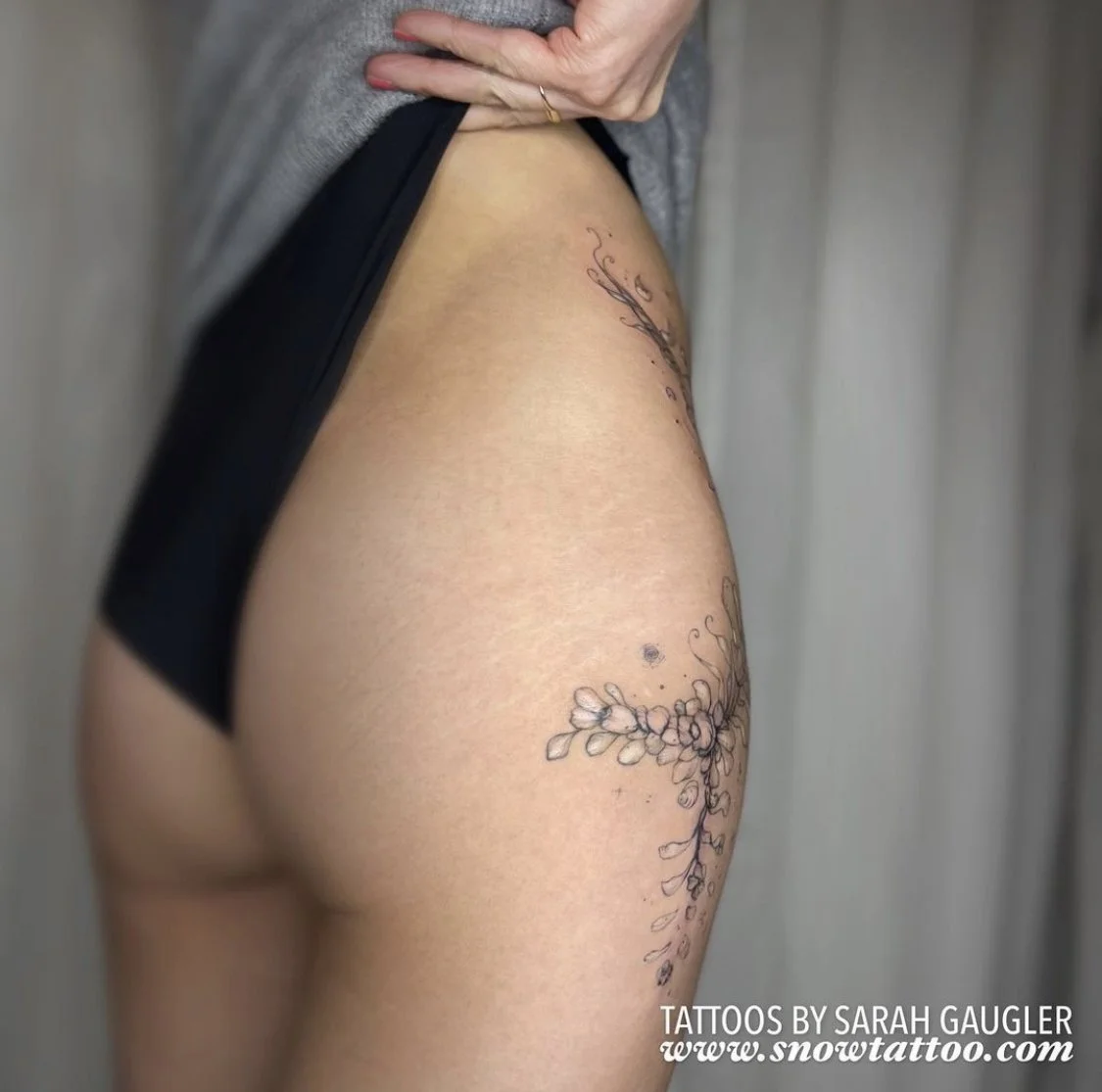 Scar Cover Up Tattoo by Sarah Gaugler at Snow Tattoo New York