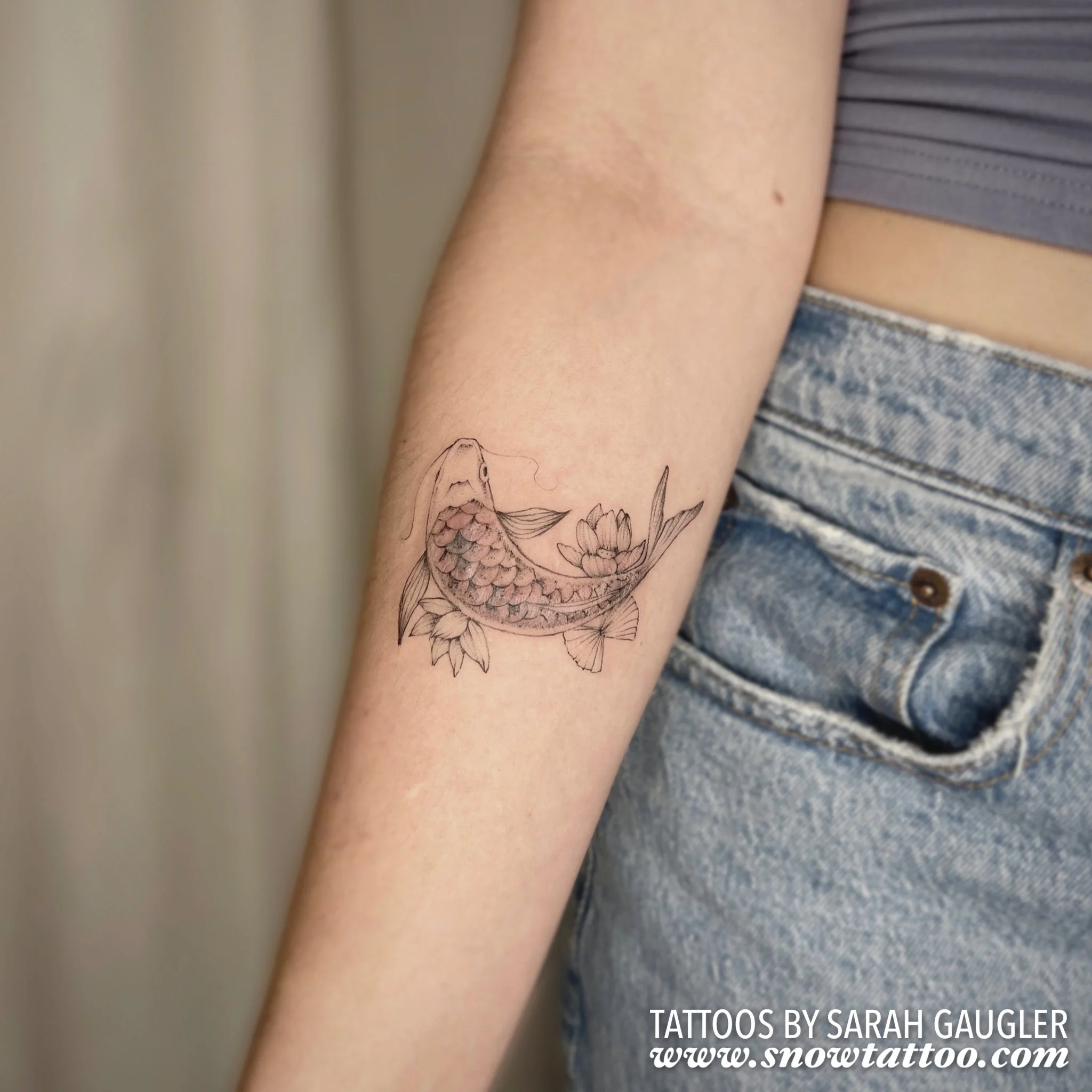 Scar Cover Up Tattoo by Sarah Gaugler at Snow Tattoo New York