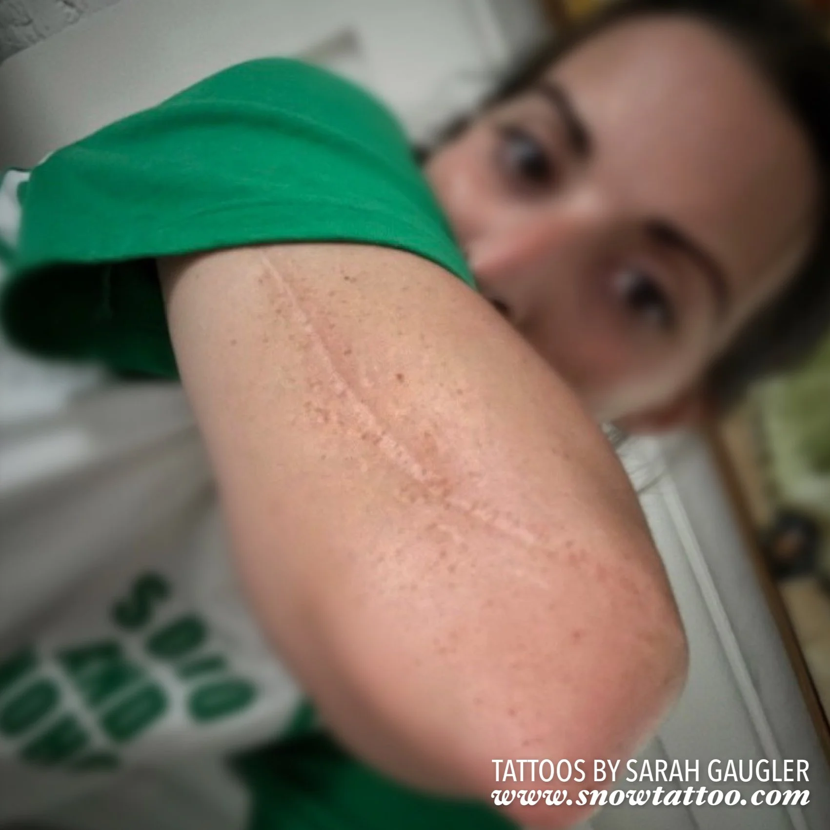 Tattoo Scar Cover Up Tattoo by Sarah Gaugler at Snow Tattoo New York